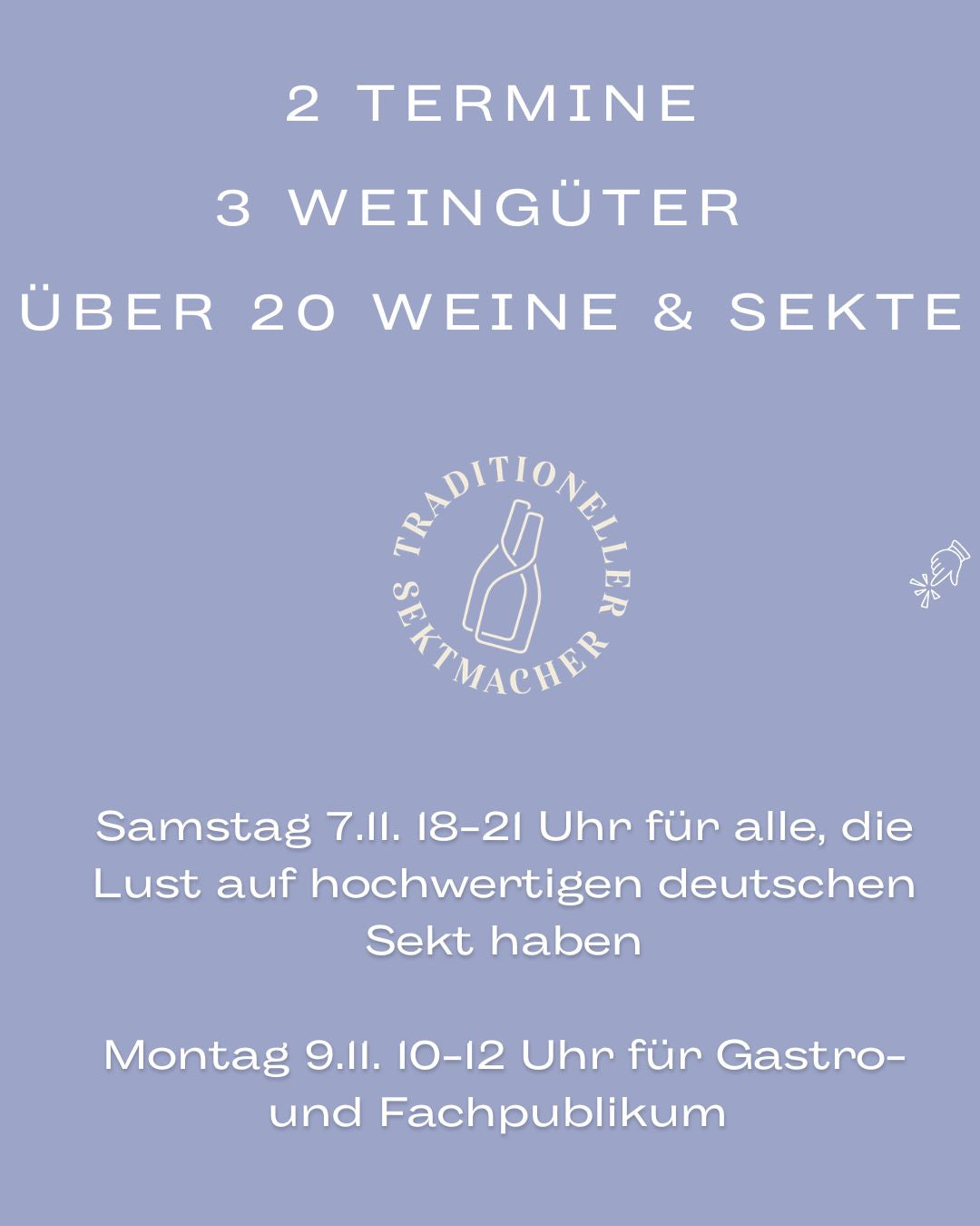 🍾Winzer*innen zu Gast | Sa 07.Nov · 18-21h · Charlotte by Sparkling Berlin